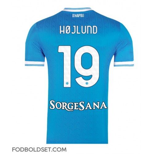 SSC Napoli Rasmus Hojlund #19 Hjemmebanetrøje 2025-26 Kortærmet